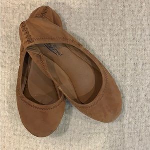 Lucky Brand Tan Leather Flats- Size 7.5